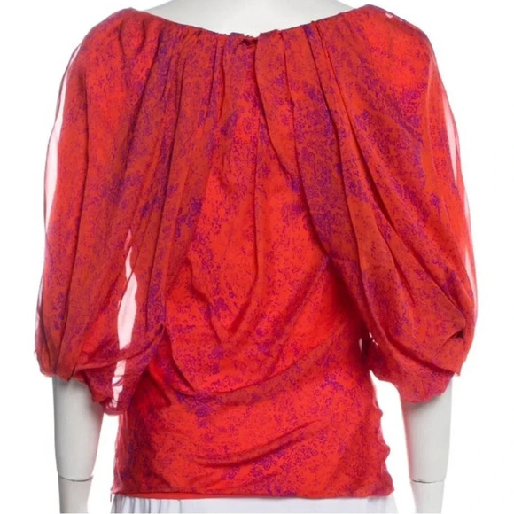 Giambattista Valli silk puff sleeve blouse size 38/XXS - Picture 9 of 9